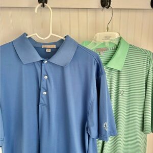 2 mens  xl Peter Milllar golf shirts